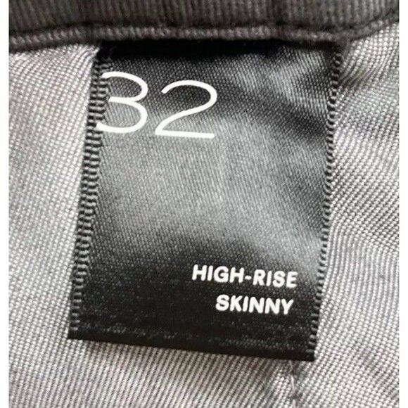 ANTHROPOLOGIE Pilcro Dark Gray / Black Denim Pants 32 Y2K Grunge Punk 90’s 80’s - Picture 10 of 14